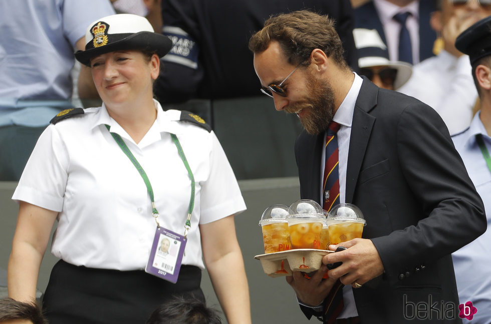 James Middleton en al final masculina de Wimbledon 2017