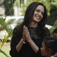 Angelina Jolie en una conferencia