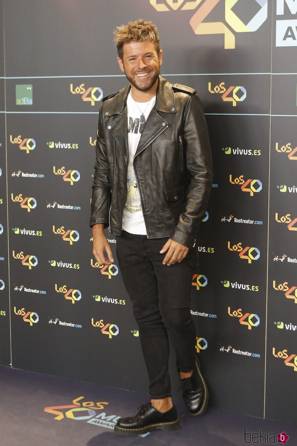 Pablo López en la cena de los nominados a los Premios 40 Pricipales 2017