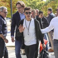 Marc Márquez en el homenaje póstumo a Ángel Nieto