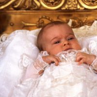 Magdalena de Suecia en su bautizo