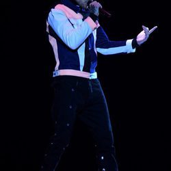 Liam Payne durante su actuación en los MTV EMA 2017