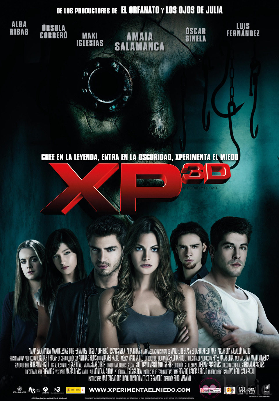 Alba Ribas, Úrsula Corberó, Maxi Iglesias, Amaia Salamanca, Óscar Sinela y Luis Fernández en 'XP3D'