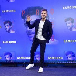 Pablo Alborán, muy sonriente en la presentación de su nuevo disco