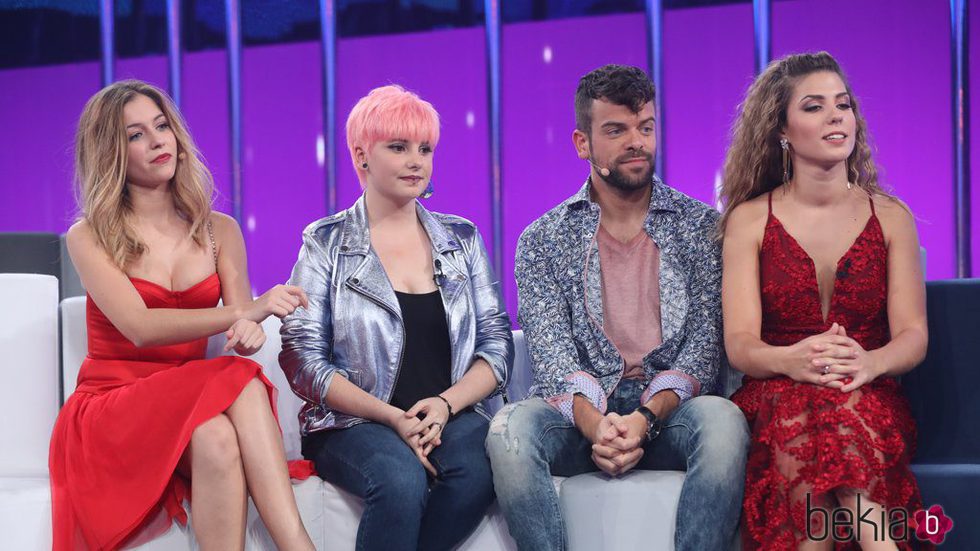 Mireya, Marina, Ricky y Miriam en la Gala 4 de 'OT 2017'