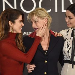 Juana Acosta, Belén Rueda y Dafne Fernández en la presentación de 'Perfectos Desconocidos'
