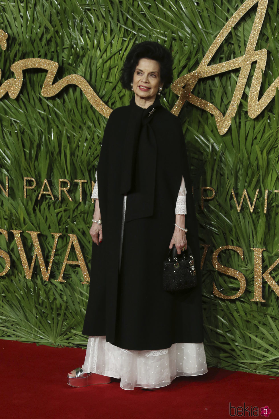 Bianca Jagger en los British Fashion Awards 2017