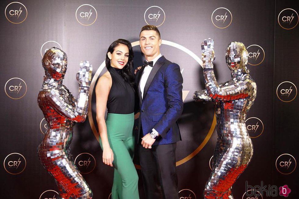 Cristiano Ronaldo y Georgina Rodríguez en una fiesta organizada por el futbolista
