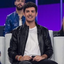 Alfred durante la Gala 9 de 'OT 2017' con su nuevo bigote
