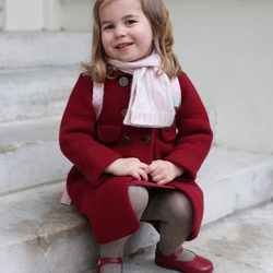 La Princesa Carlota en su primer día de guardería