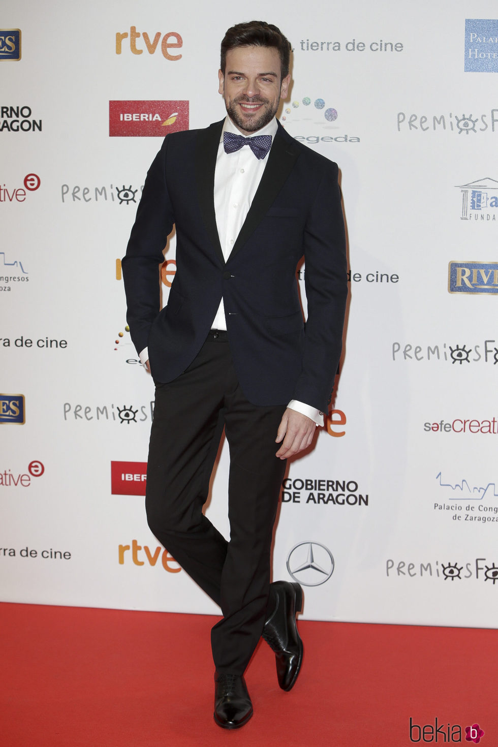 Ricky ('OT 2017') en la alfombra roja de los Premios Forqué 2018