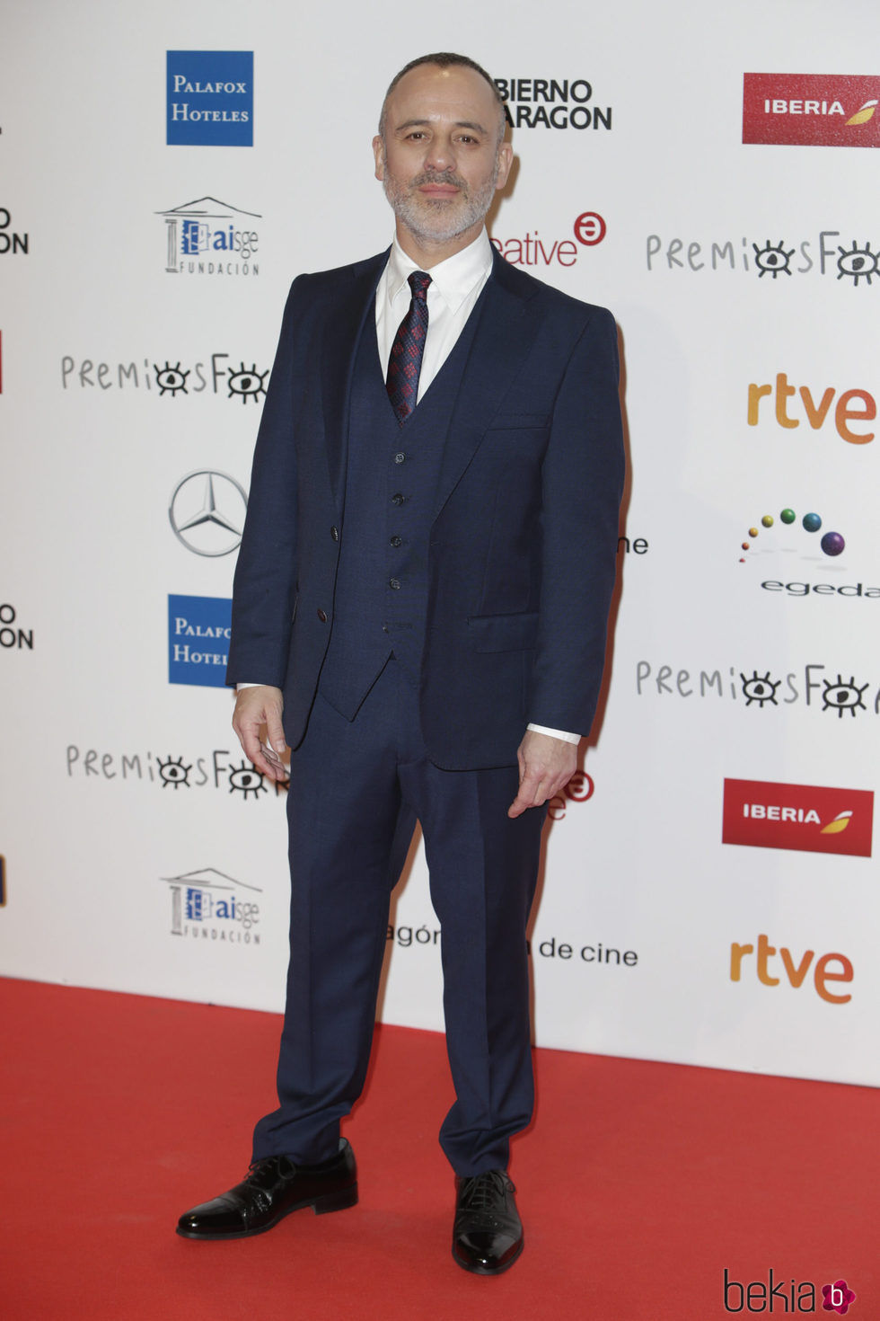Javier Gutiérrez en la alfombra roja de los Premios Forqué 2018