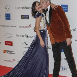 Boris Izaguirre y Elena Sánchez en la alfombra roja de los Premios Forqué 2018