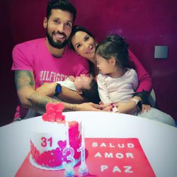 Tamara Gorro celebrando su 31 cumpleaños en familia