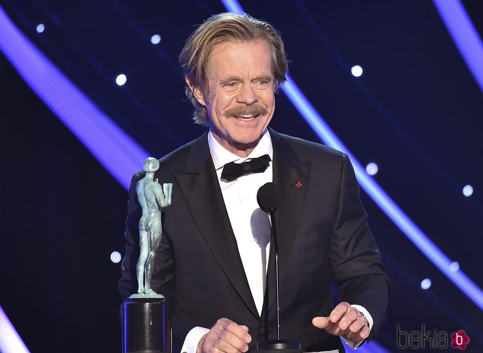 William H. Macy recogiendo su galardón en la gala de los SAG 2018