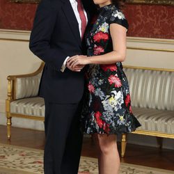 La Princesa Eugenia de York y Jack Brooksbank en el anuncio de su compromiso
