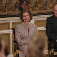 Los Reyes Juan Carlos y Sofía en la entrega del Toisón de Oro a la Princesa Leonor
