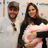 Kiko Rivera e Irene Rosales en la presentación de su hija Carlota