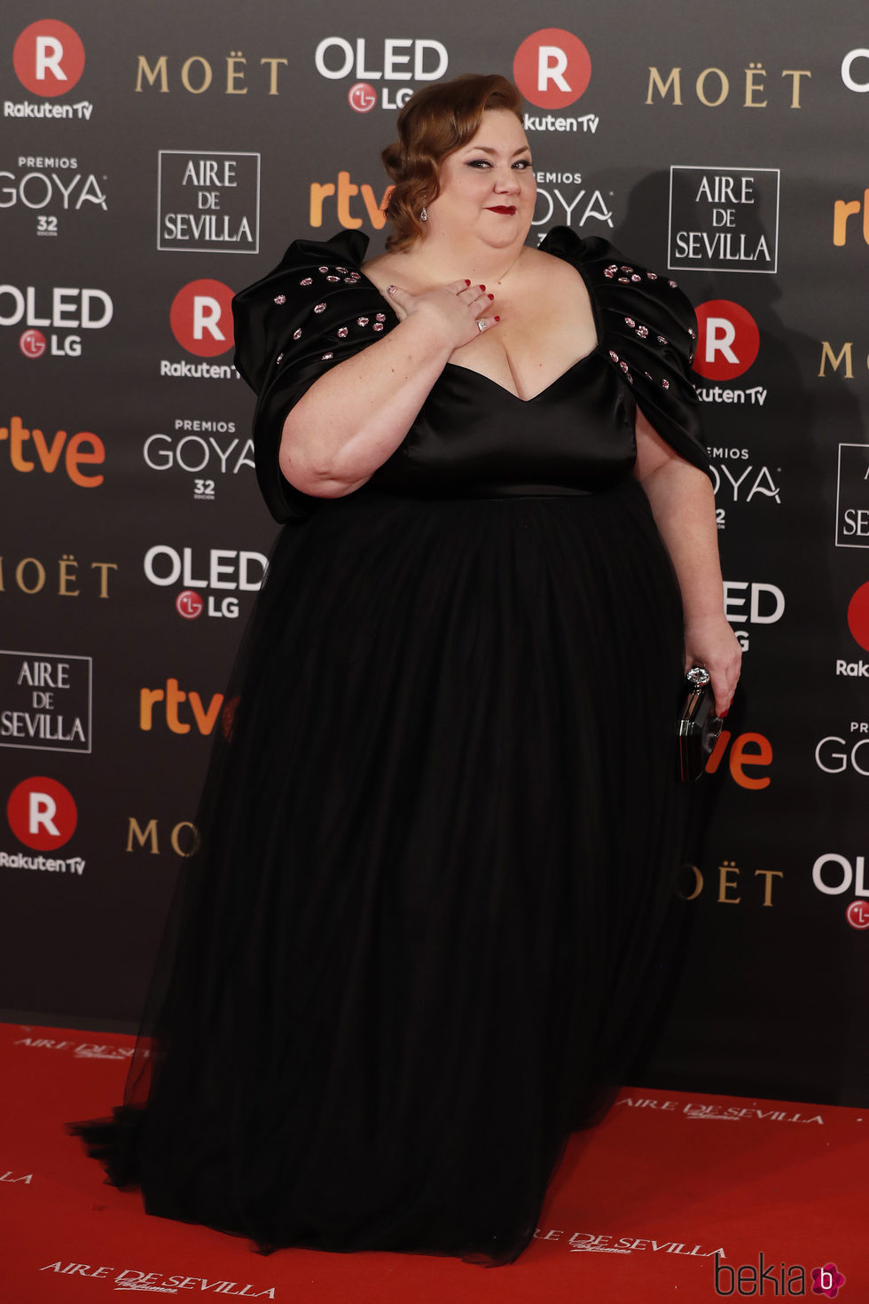 Itziar Castro en la alfombra roja de los Premios Goya 2018