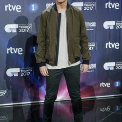 Alfred en la rueda de prensa del final de 'OT 2017'
