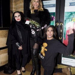 Bibiana Fernández en la celebración de su 64 cumpleaños junto a Alaska y Mario Vaquerizo