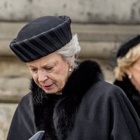Benedicta de Dinamarca en el funeral de Enrique de Dinamarca