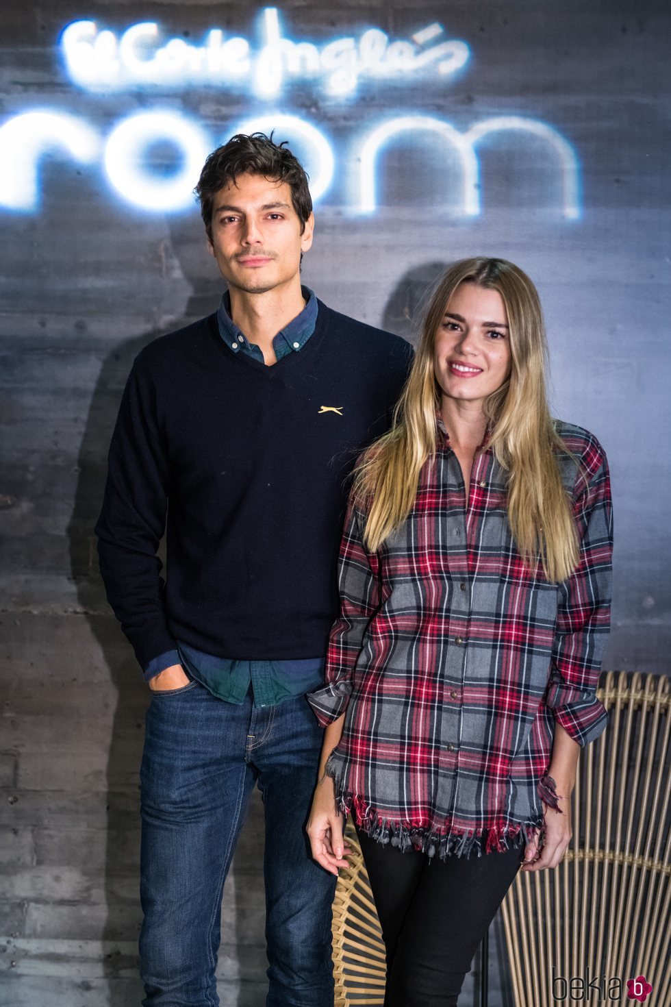 Javier de Miguel y Mirian Pérez en la presentación de una línea de decoración
