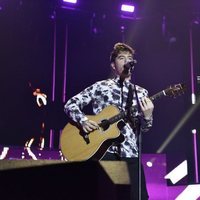 Roi y Amaia durante los ensayos del primer concierto de la gira de 'OT 2017'