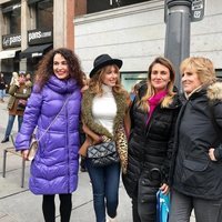 Cristina Rodríguez, Emma García, Carlota Corredera y Mercedes Milá en el Día de las Mujeres