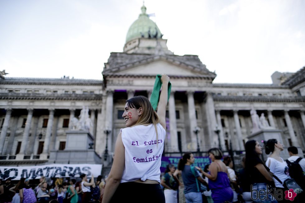 Manifestación por el Día de las Mujeres en Argentina