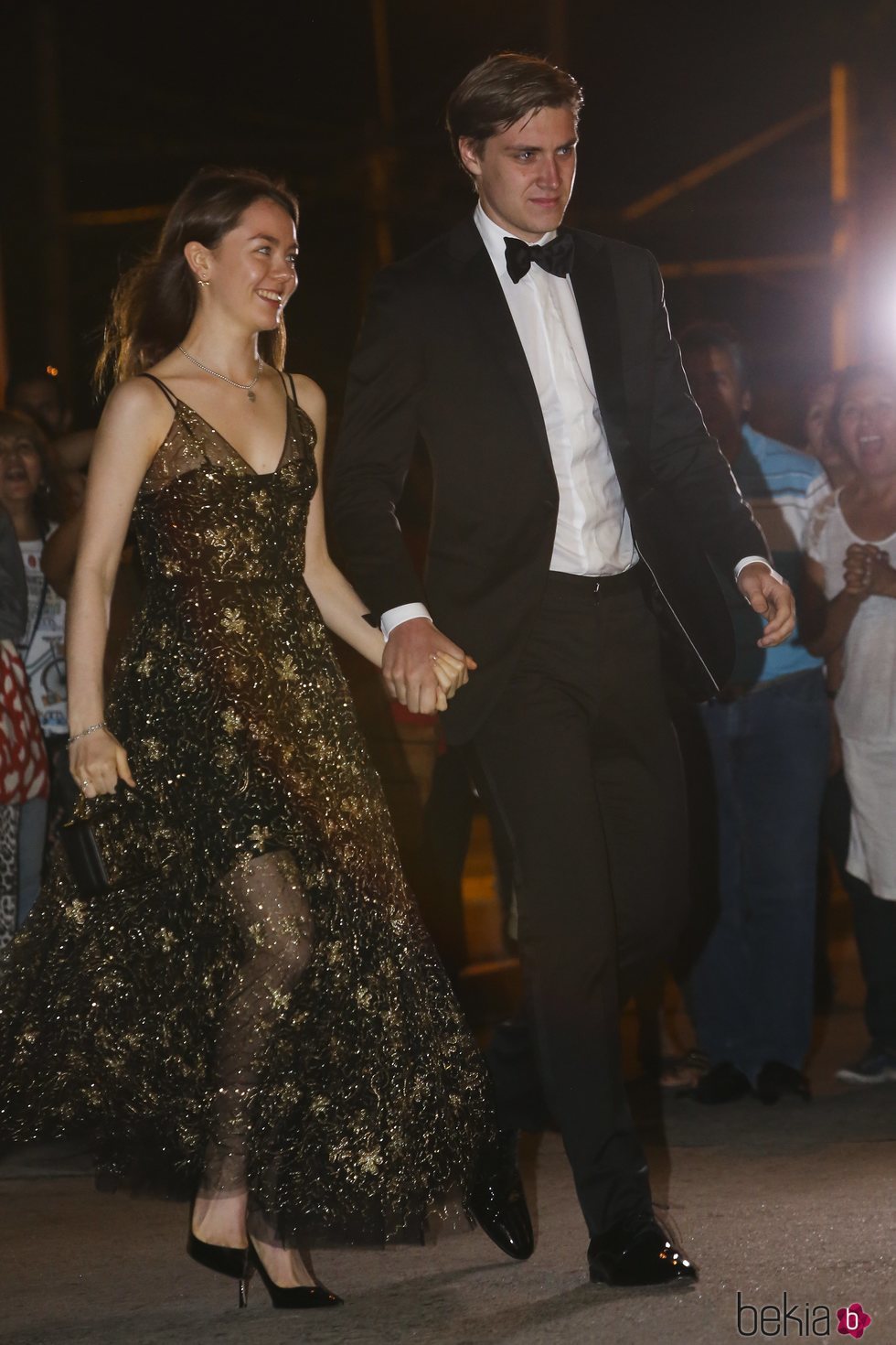 La Princesa Alexandra de Hannover y su novio Ben-Sylvester Strautmann en la fiesta de largo de Christian y Sassa de Hannover