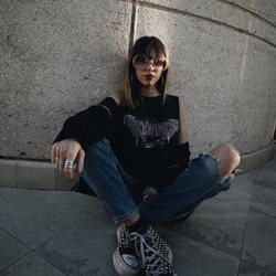 Alejandra Rubio posa con maxi gafas