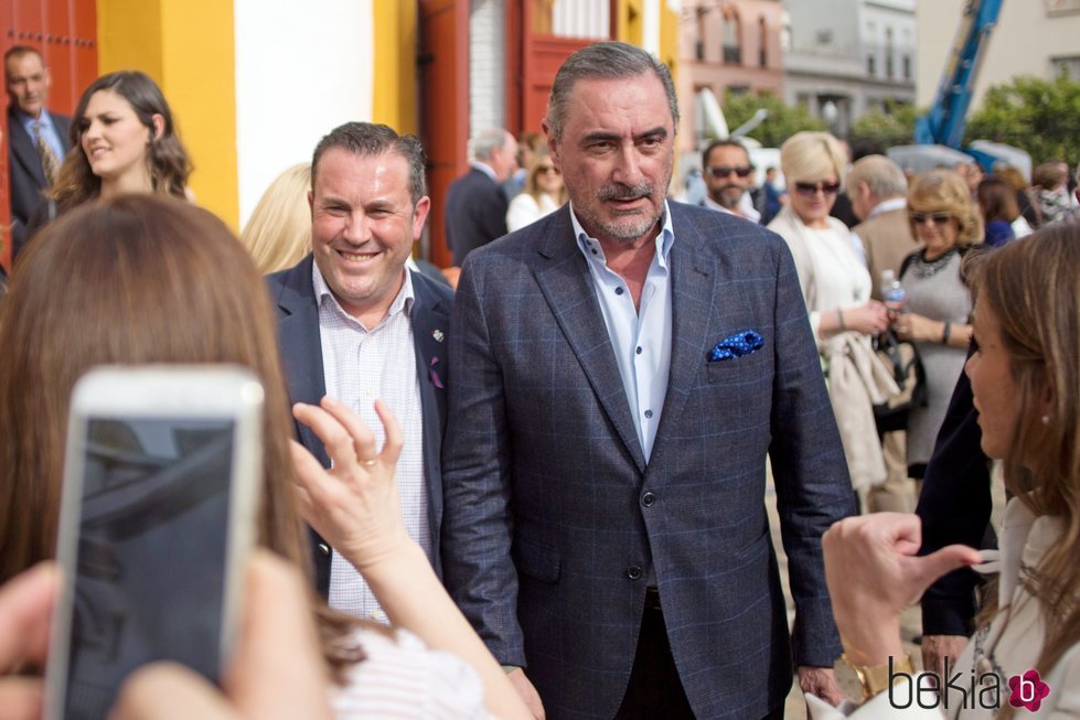 Carlos Herrera en la corrida del Domingo de Resurrección 2018 de Sevilla