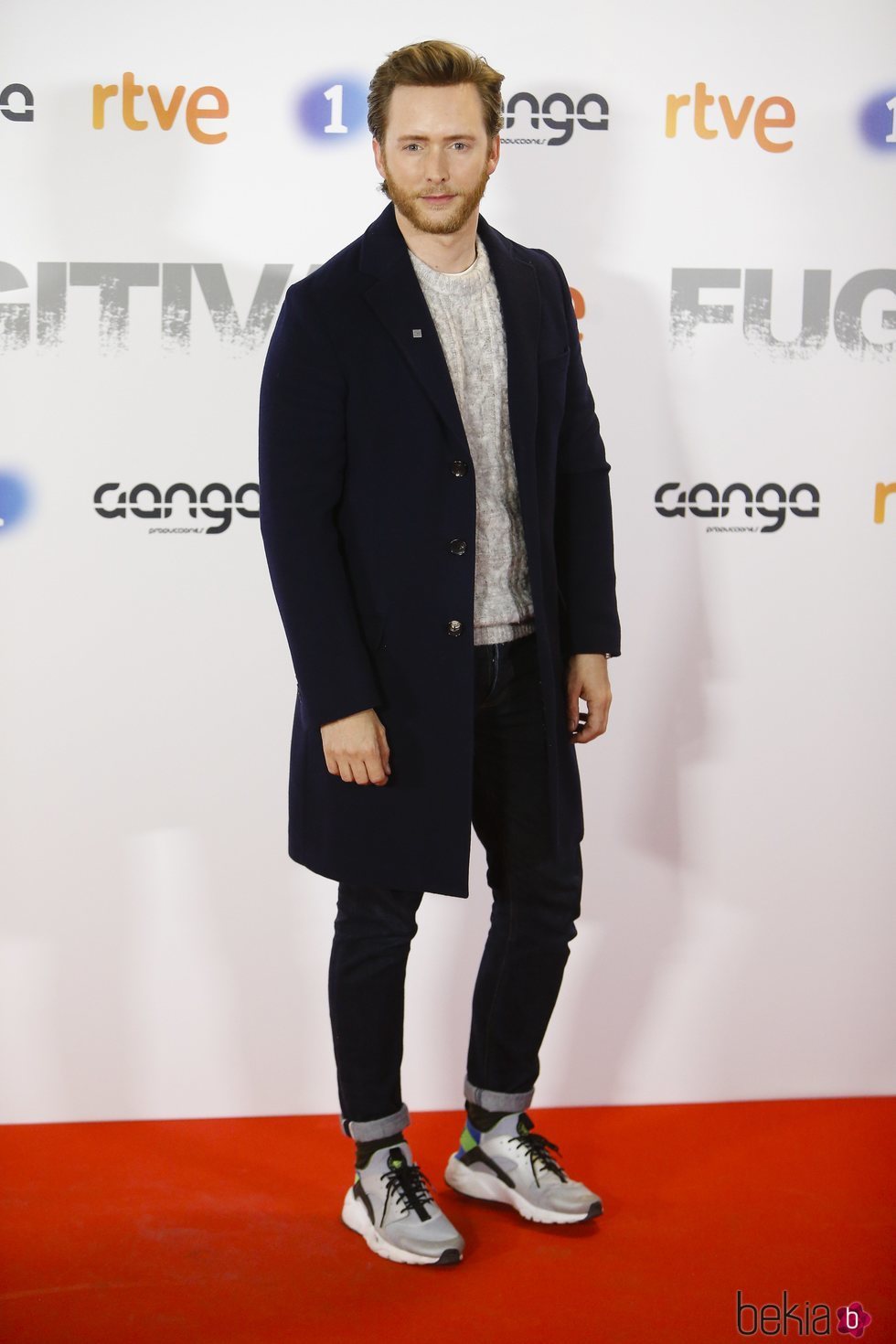 Pablo Rivero en la premier de la serie 'Fugitiva'