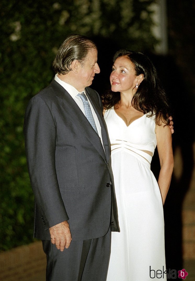 Esther Koplowitz en su boda con Fernando Falcó en el año 2003