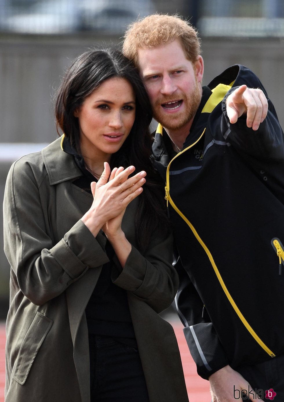 El Príncipe Harry y Meghan Markle presenciando las pruebas de los Juegos Invictus 2018