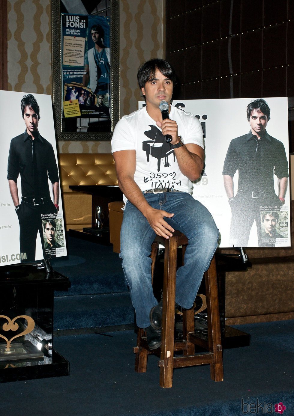Luis Fonsi en la presentación de su disco 'Palabras del Silencio'