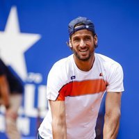 Feliciano López disputando uno de sus partidos del Conde Godó 2018