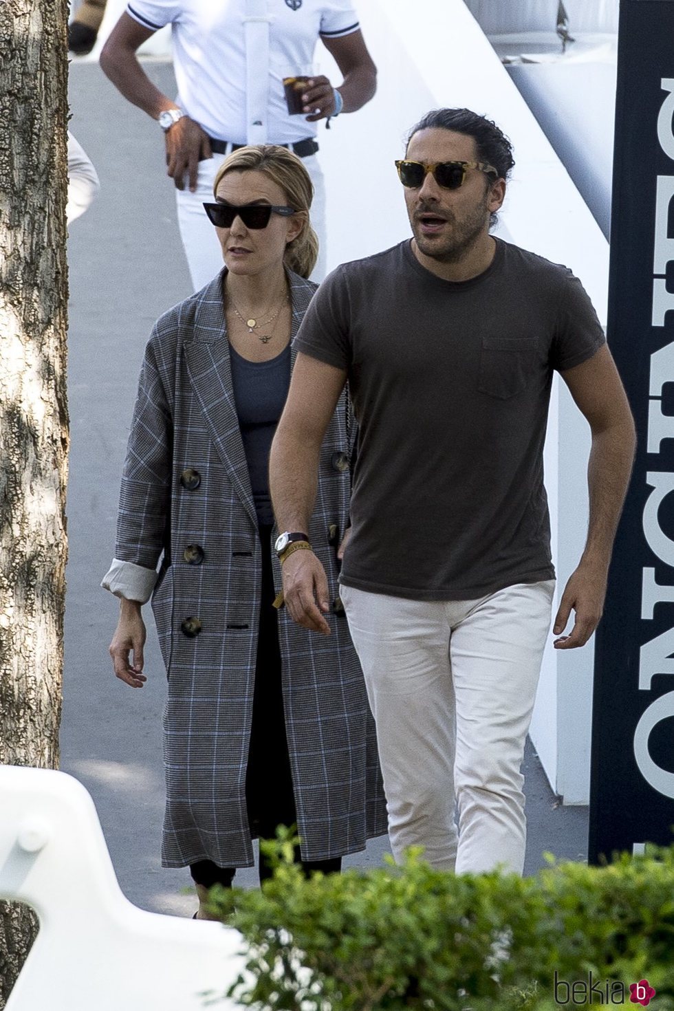 Marta Ortega y Carlos Torretta en un torneo hípico de Madrid