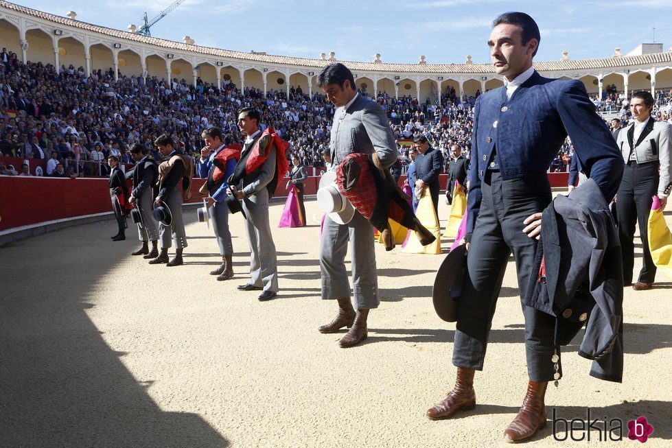 Homenaje a Dámaso González en la Plaza de Toros de la ciudad de Albacete
