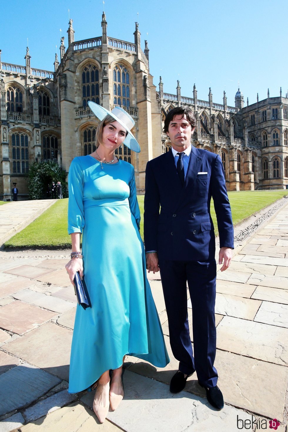 Delfina Blaquier y Nacho Figueras en la boda del Príncipe Harry y Meghan Markle