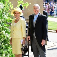 John Major junto a su esposa en la boda del Príncipe Harry y Meghan Markle