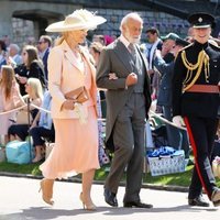 Los Príncipes Michael de Kent llegando a la boda del Príncipe Harry y Meghan Markle