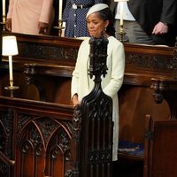 Doria Ragland, muy emocionada en la boda del Príncipe Harry y Meghan Markle