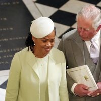 Doria Ragland y el Príncipe Carlos en la boda del Príncipe Harry y Meghan Markle