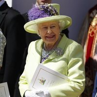 La Reina Isabel II a la salida de la boda del Príncipe Harry y Meghan Markle