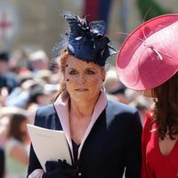 Sarah Ferguson durante la boda del Príncipe Harry y Meghan Markle