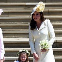 La Duquesa de Cambridge y la Princesa Carlota en la boda del Príncipe Harry y Meghan Markle