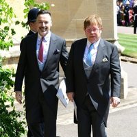 Elton John y David Furnish en la boda del Príncipe Harry y Meghan Markle