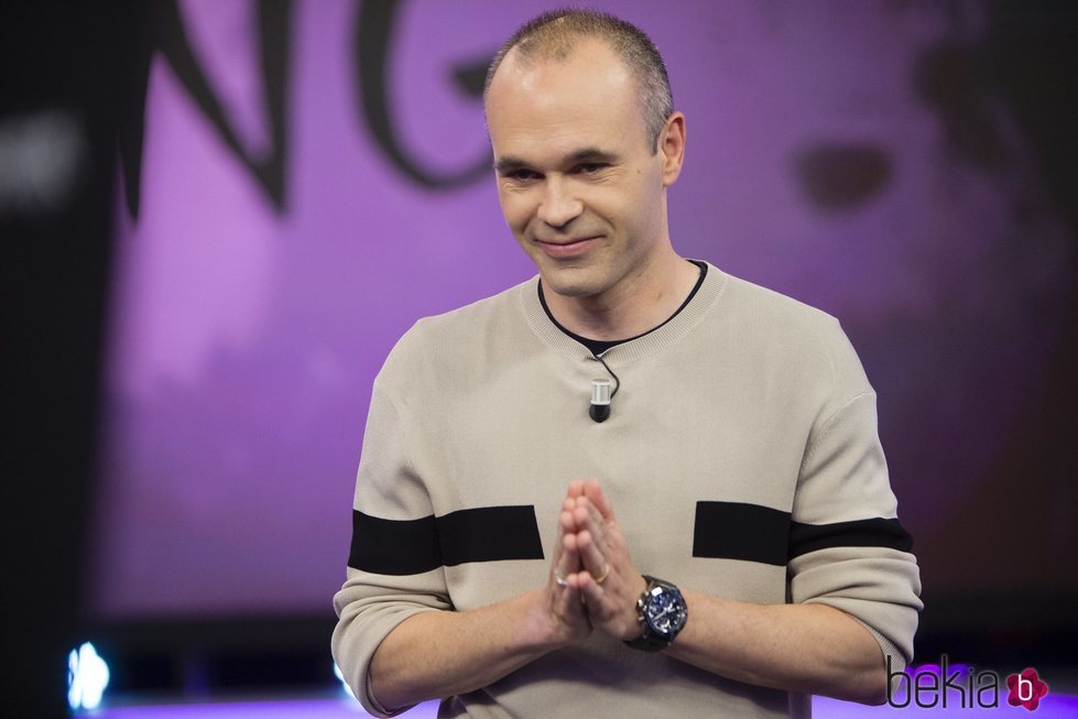 Andrés Iniesta agradeciendo al público el cariño recibido en 'El hormiguero'